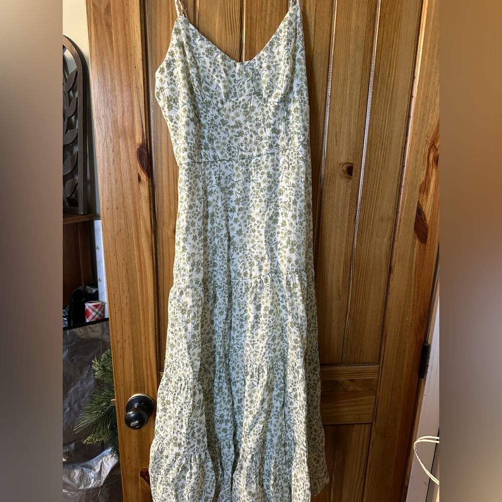 Floral Green Women's Dress